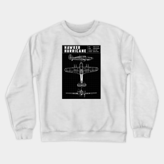 HAWKER HURRICANE Crewneck Sweatshirt by theanomalius_merch